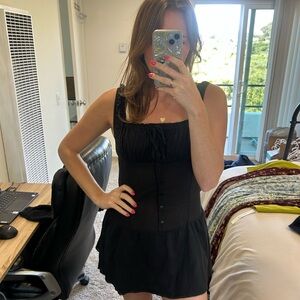 FRANKIE’S BIKINI Christa Ruffle Mini Dress
